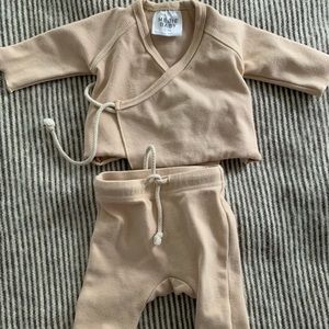 Mebie Baby Matching 2-piece Layette Set, Size 0-3M